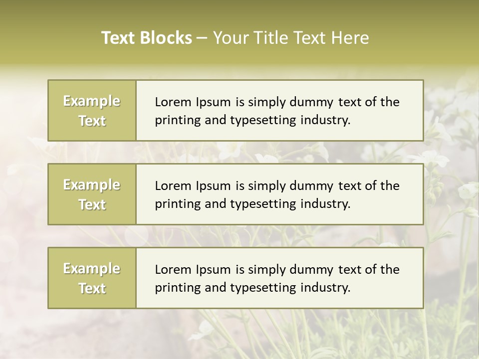 A Bunch Of Flowers That Are In The Grass PowerPoint Template