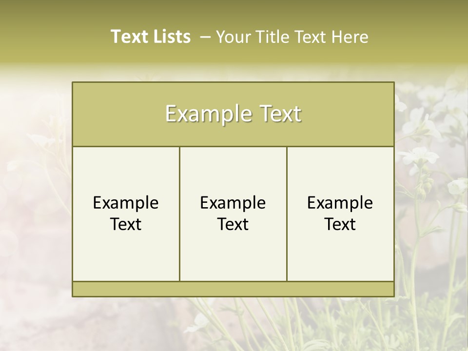 A Bunch Of Flowers That Are In The Grass PowerPoint Template