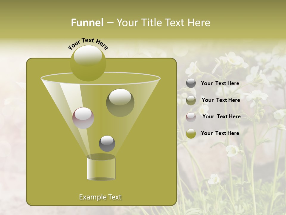 A Bunch Of Flowers That Are In The Grass PowerPoint Template