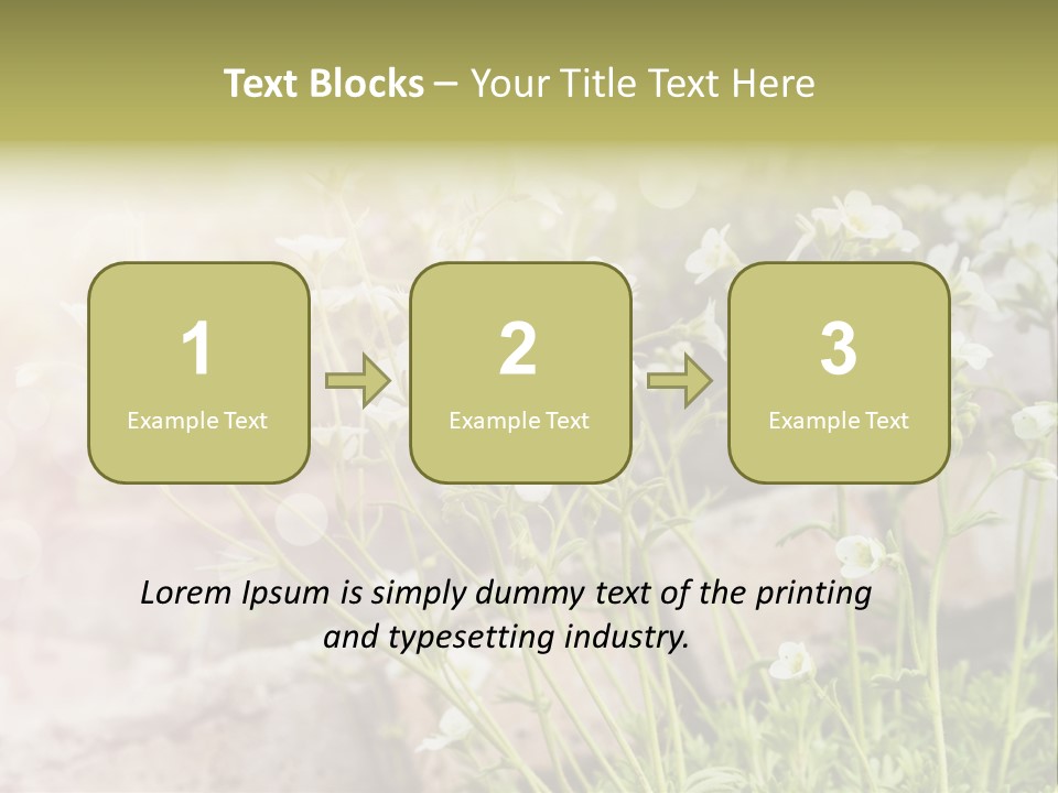 A Bunch Of Flowers That Are In The Grass PowerPoint Template