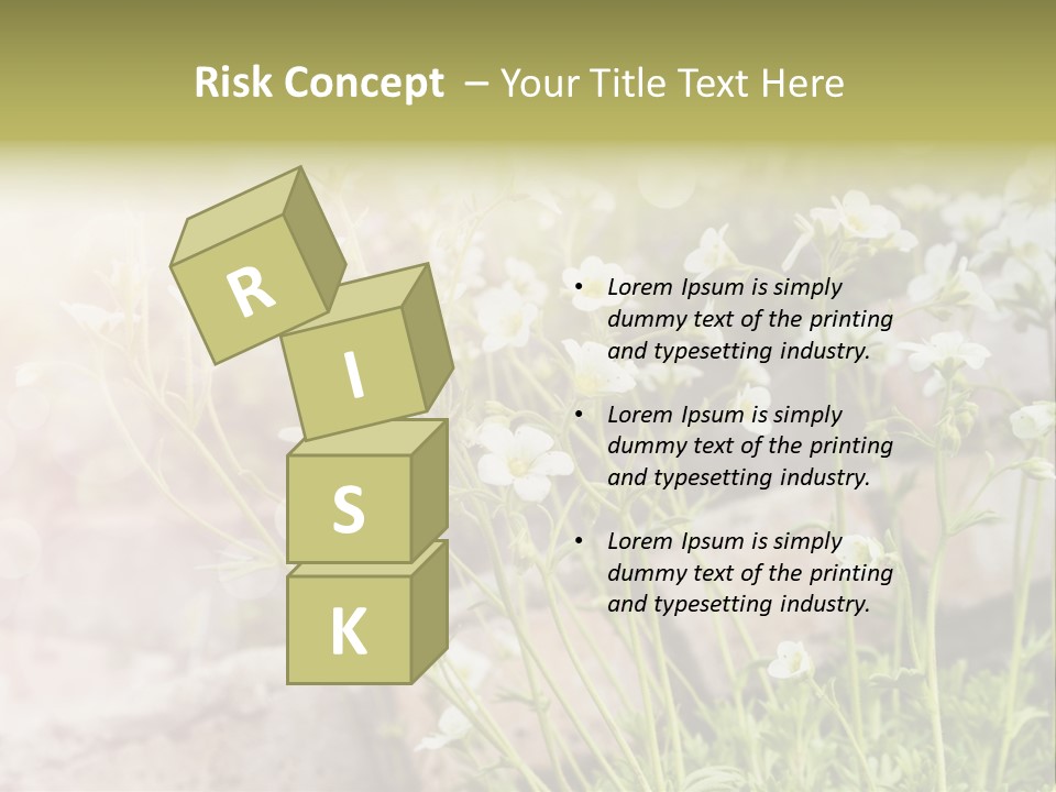 A Bunch Of Flowers That Are In The Grass PowerPoint Template