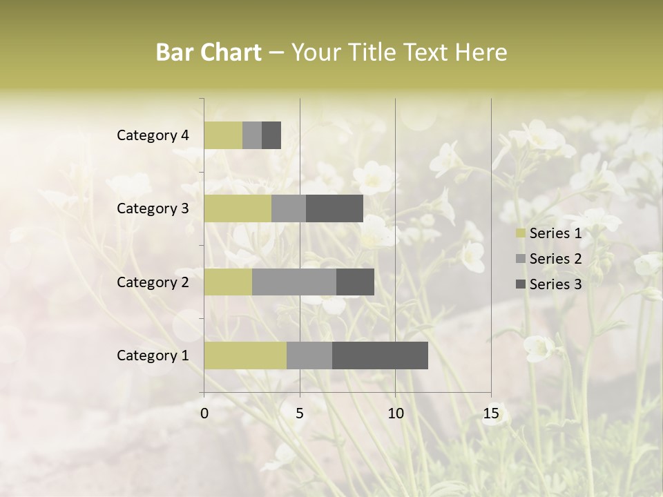 A Bunch Of Flowers That Are In The Grass PowerPoint Template