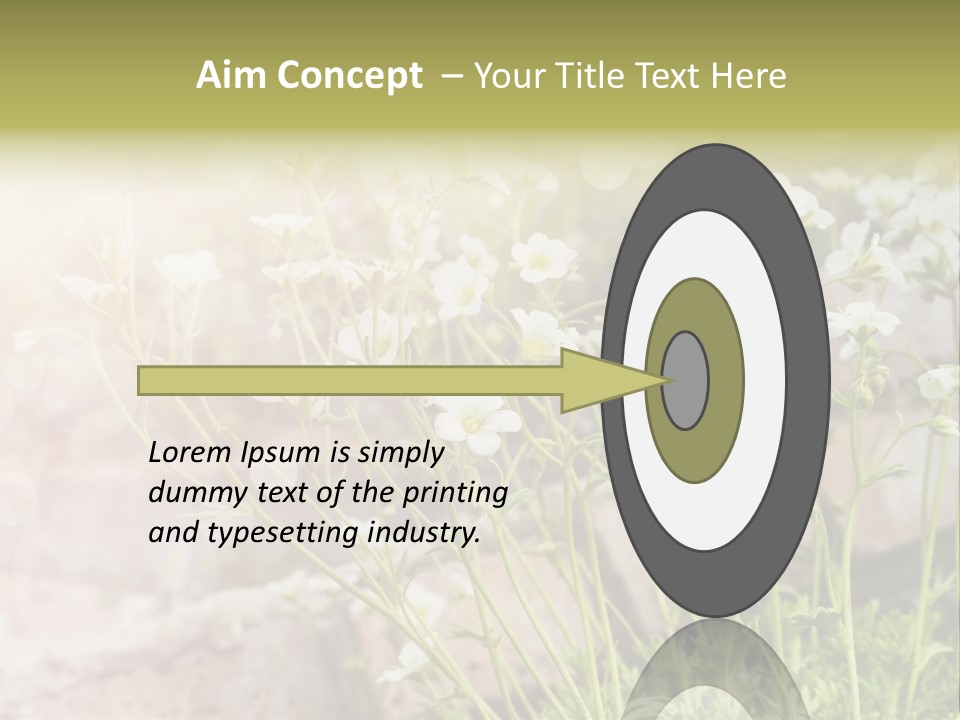 A Bunch Of Flowers That Are In The Grass PowerPoint Template