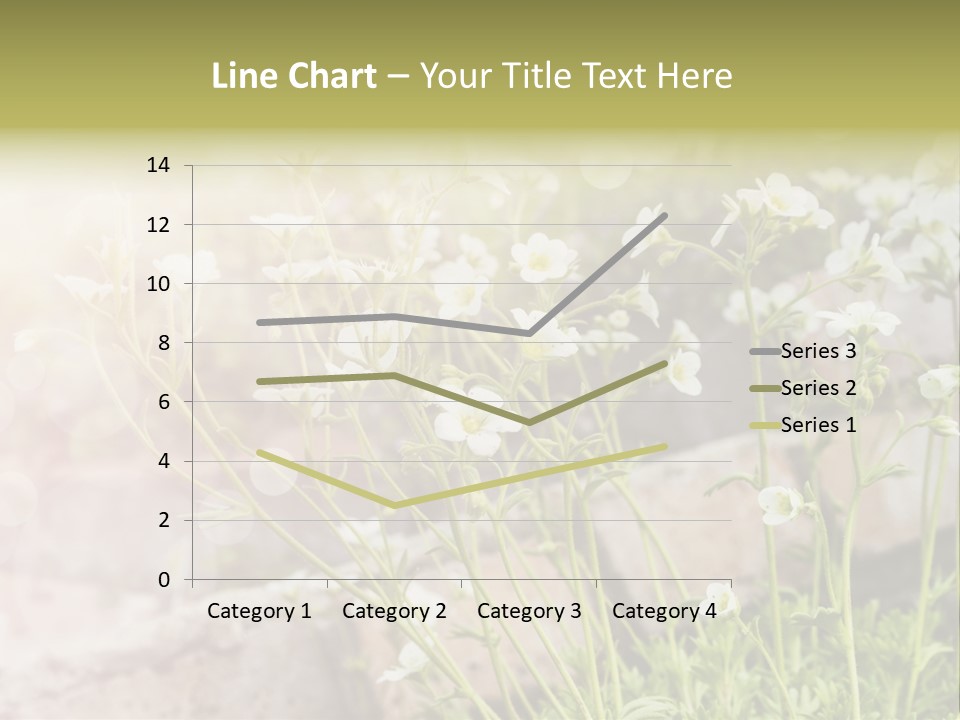 A Bunch Of Flowers That Are In The Grass PowerPoint Template