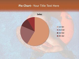 A Little Girl In A Pool With A Life Preserver PowerPoint Template