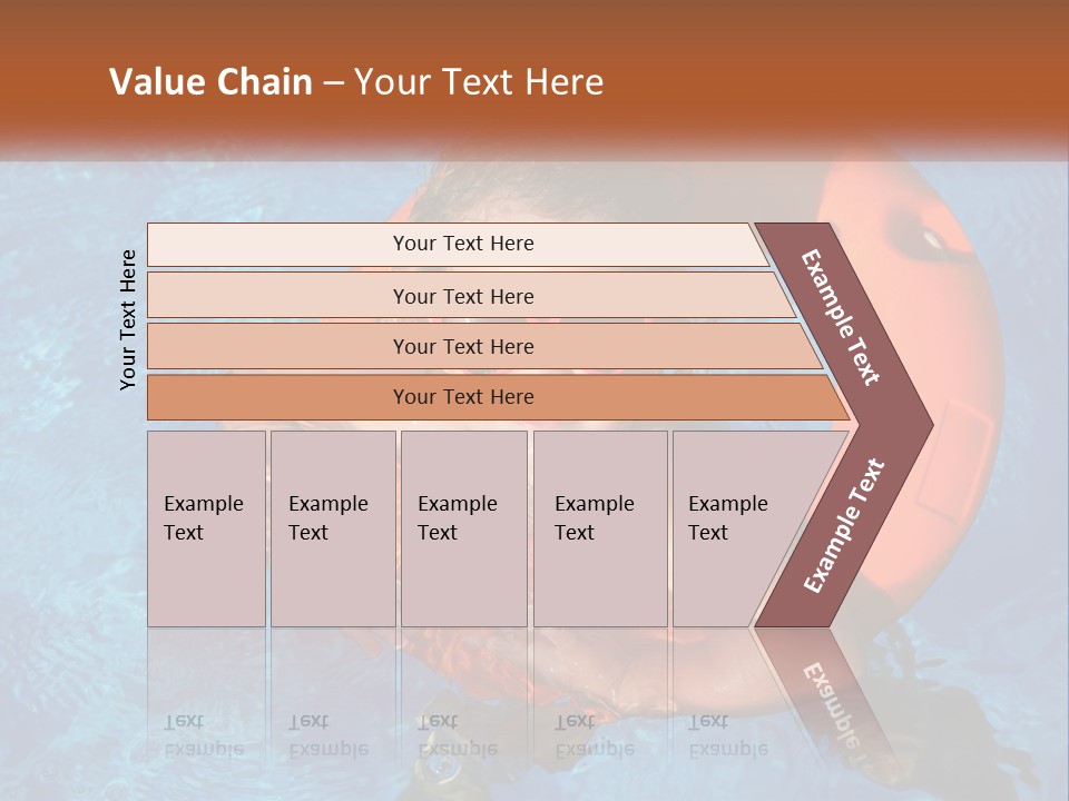 A Little Girl In A Pool With A Life Preserver PowerPoint Template