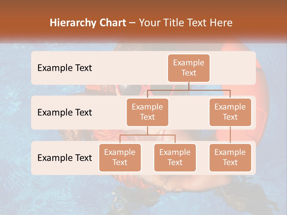 A Little Girl In A Pool With A Life Preserver PowerPoint Template