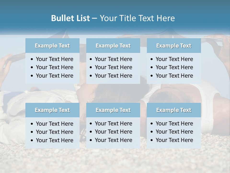 A Man And Woman Laying On The Beach Reading Books PowerPoint Template