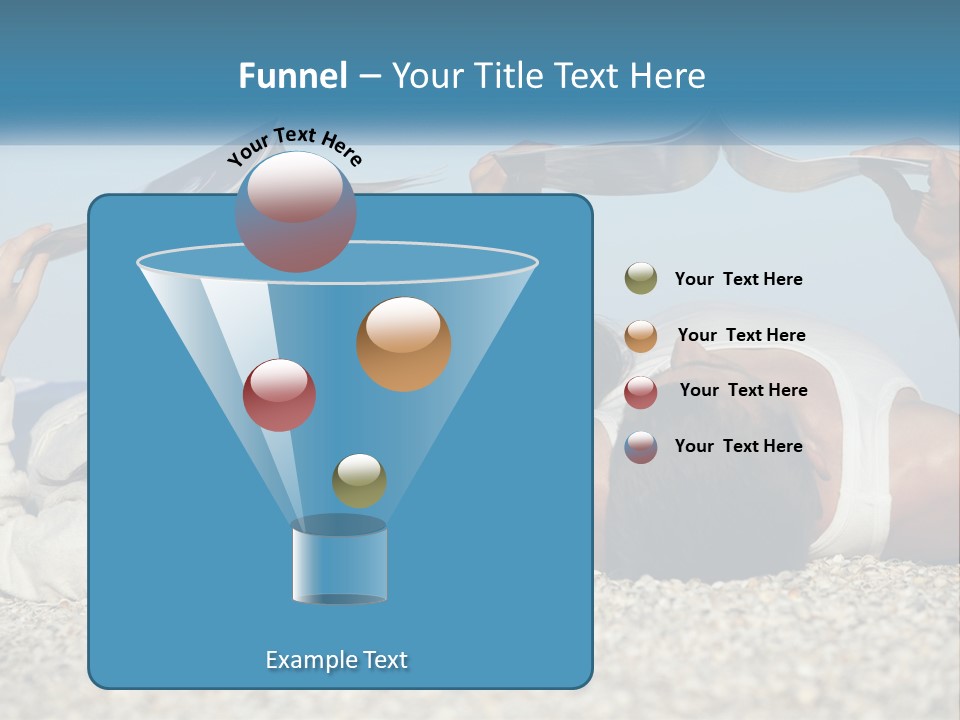 A Man And Woman Laying On The Beach Reading Books PowerPoint Template