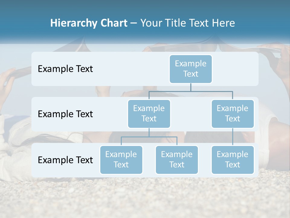 A Man And Woman Laying On The Beach Reading Books PowerPoint Template