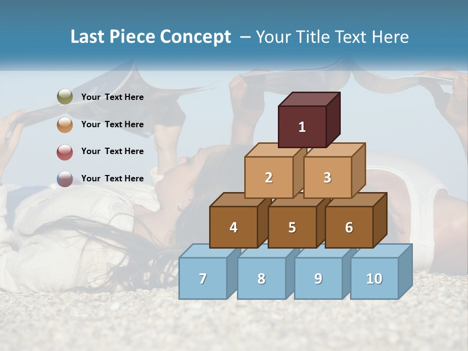 A Man And Woman Laying On The Beach Reading Books PowerPoint Template