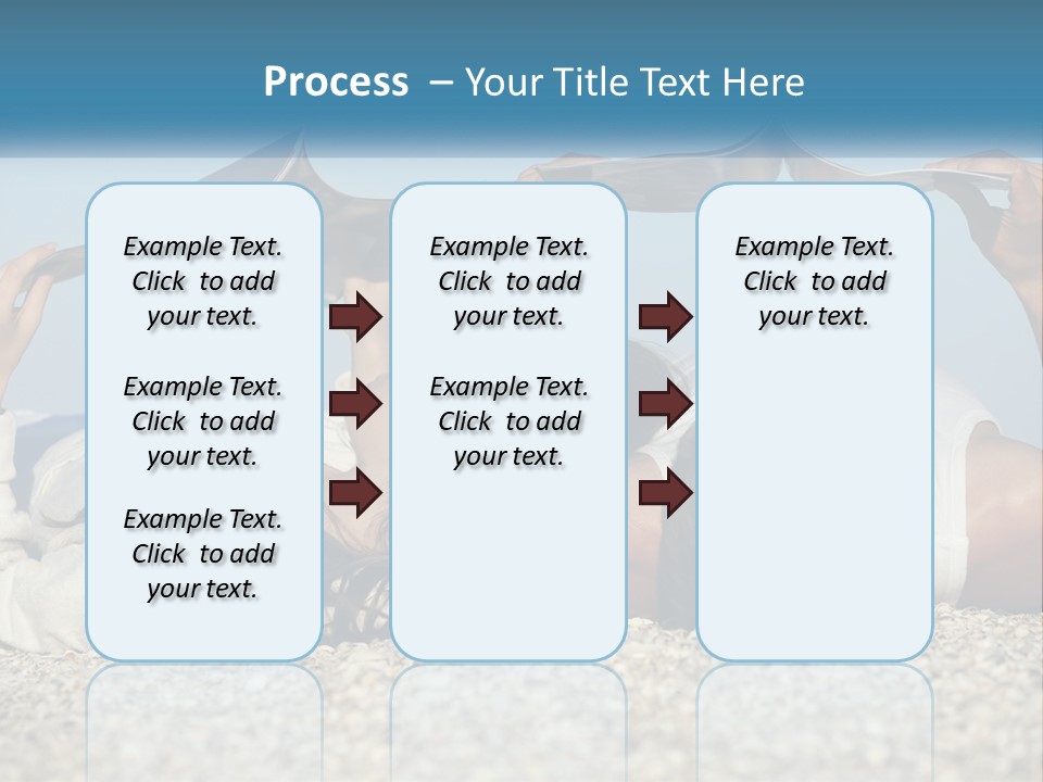 A Man And Woman Laying On The Beach Reading Books PowerPoint Template