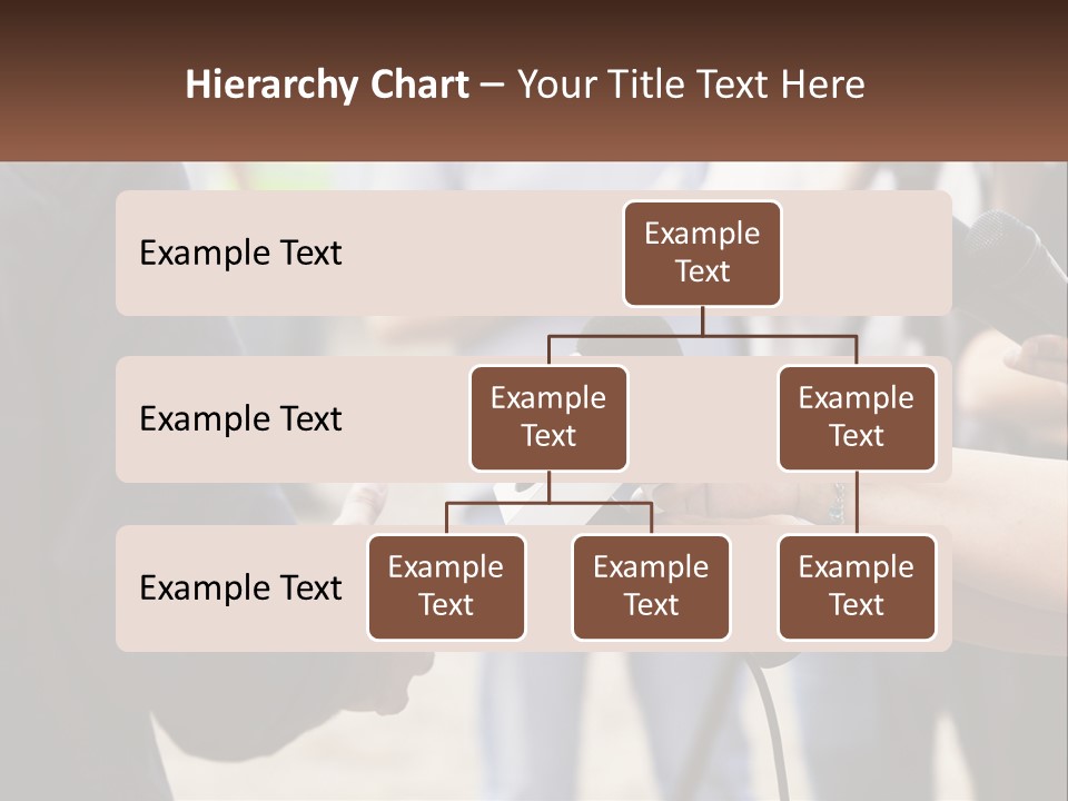 A Person Holding A Microphone In Front Of Microphones PowerPoint Template