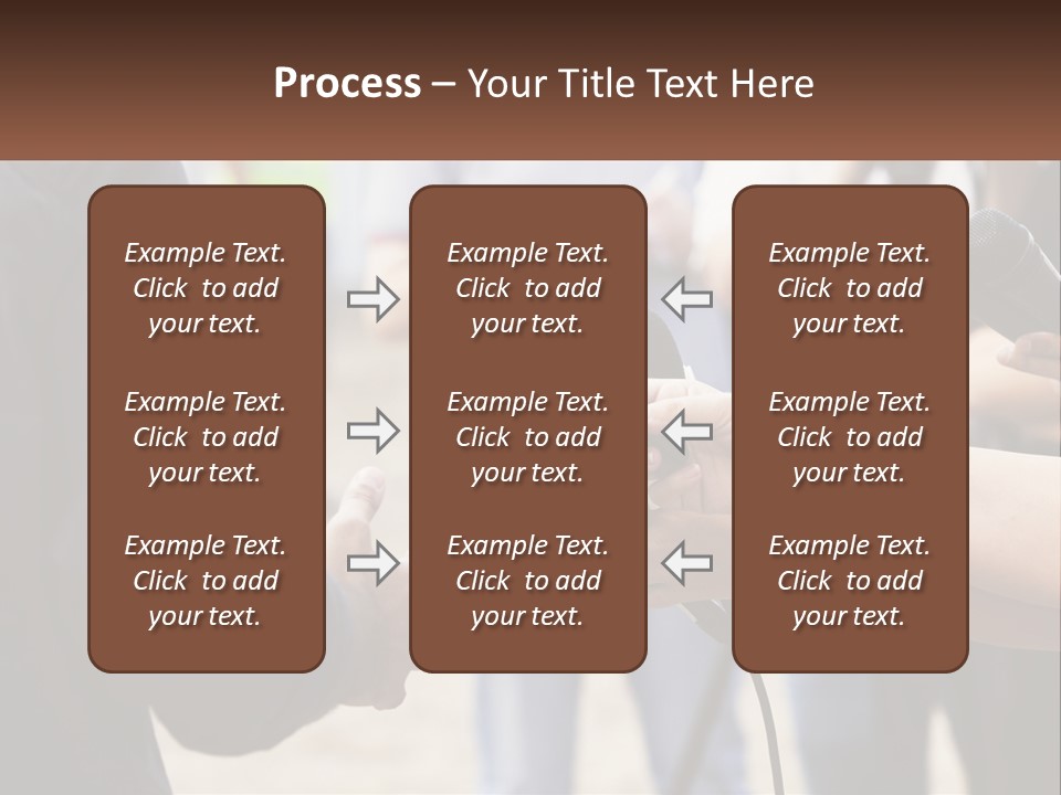 A Person Holding A Microphone In Front Of Microphones PowerPoint Template