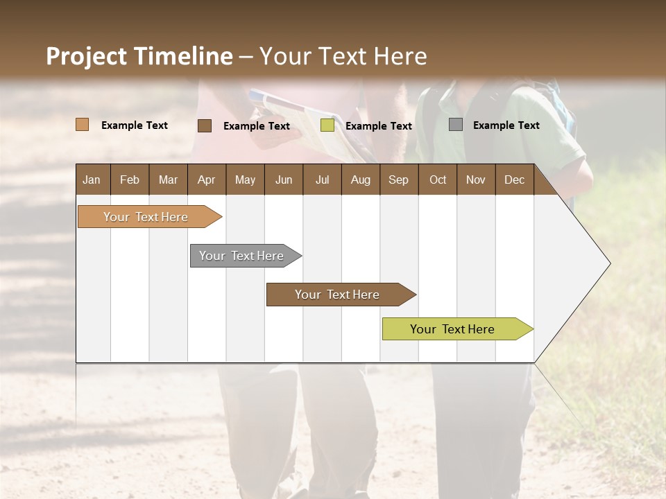 A Man And A Boy Walking Down A Dirt Road PowerPoint Template