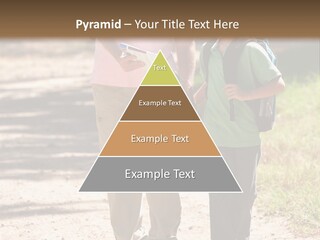 A Man And A Boy Walking Down A Dirt Road PowerPoint Template