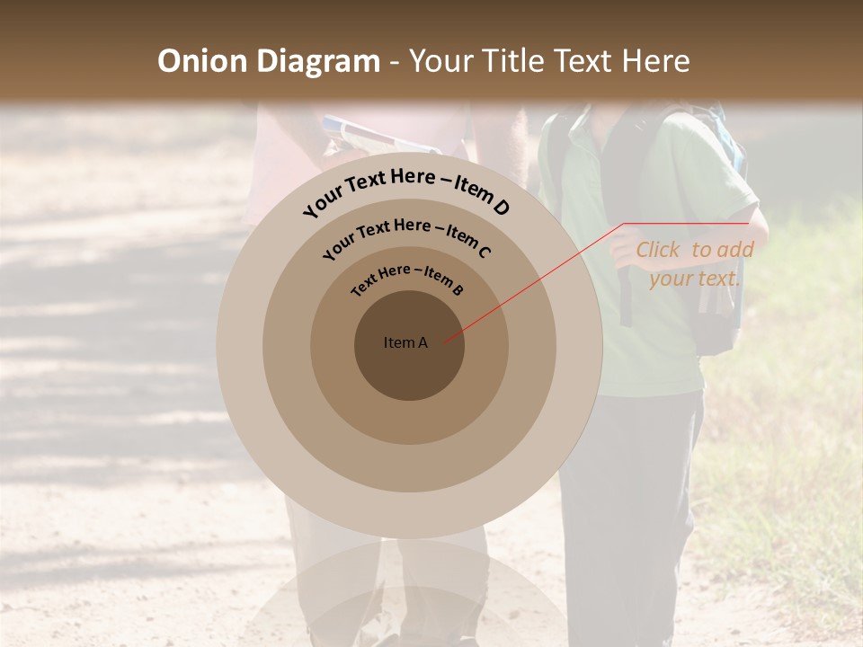 A Man And A Boy Walking Down A Dirt Road PowerPoint Template