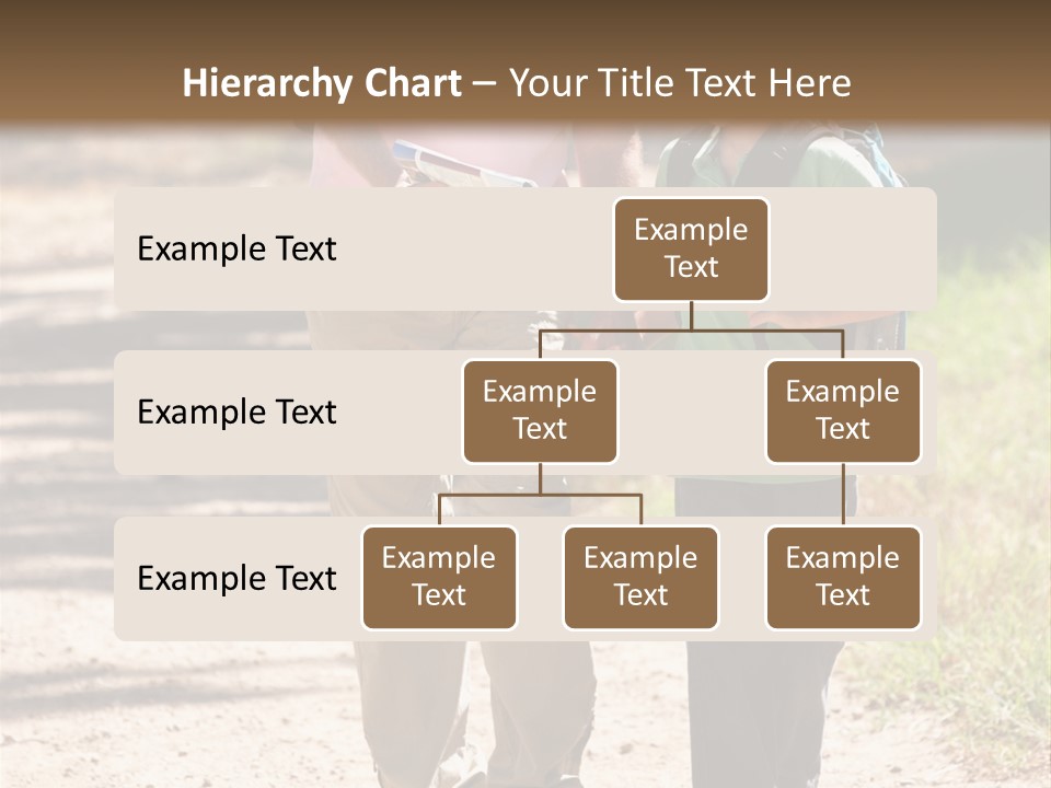 A Man And A Boy Walking Down A Dirt Road PowerPoint Template