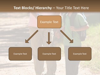 A Man And A Boy Walking Down A Dirt Road PowerPoint Template