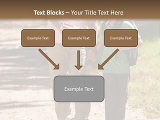 A Man And A Boy Walking Down A Dirt Road PowerPoint Template
