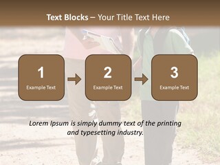 A Man And A Boy Walking Down A Dirt Road PowerPoint Template