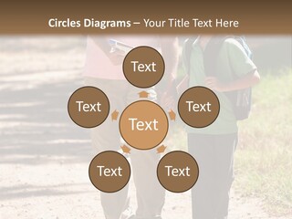 A Man And A Boy Walking Down A Dirt Road PowerPoint Template