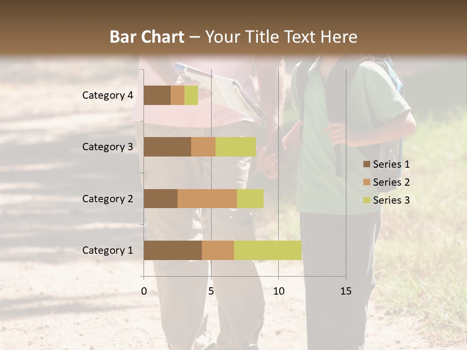 A Man And A Boy Walking Down A Dirt Road PowerPoint Template
