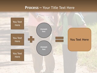 A Man And A Boy Walking Down A Dirt Road PowerPoint Template