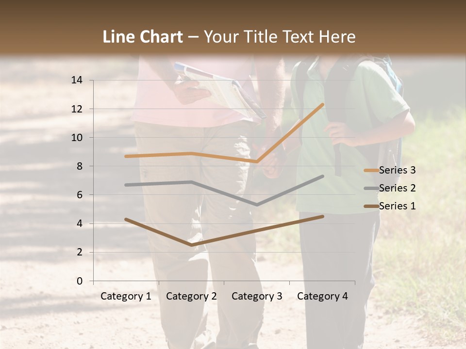 A Man And A Boy Walking Down A Dirt Road PowerPoint Template