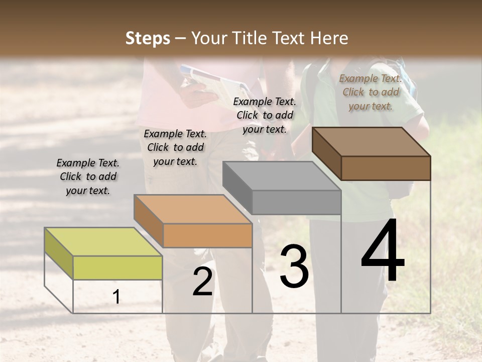 A Man And A Boy Walking Down A Dirt Road PowerPoint Template