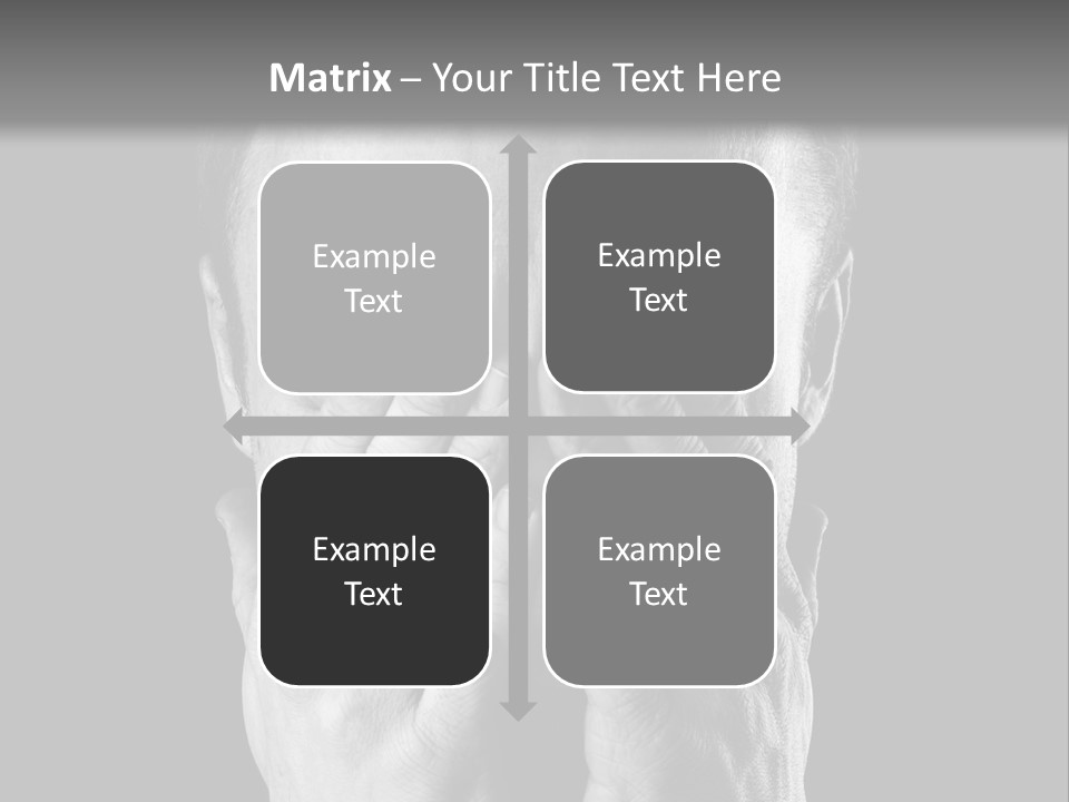 A Man Covering His Face With His Hands PowerPoint Template