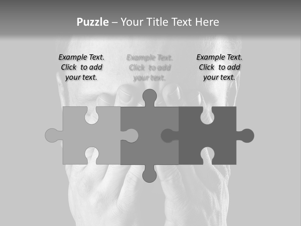 A Man Covering His Face With His Hands PowerPoint Template