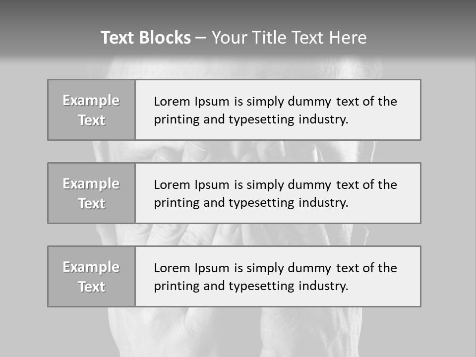 A Man Covering His Face With His Hands PowerPoint Template