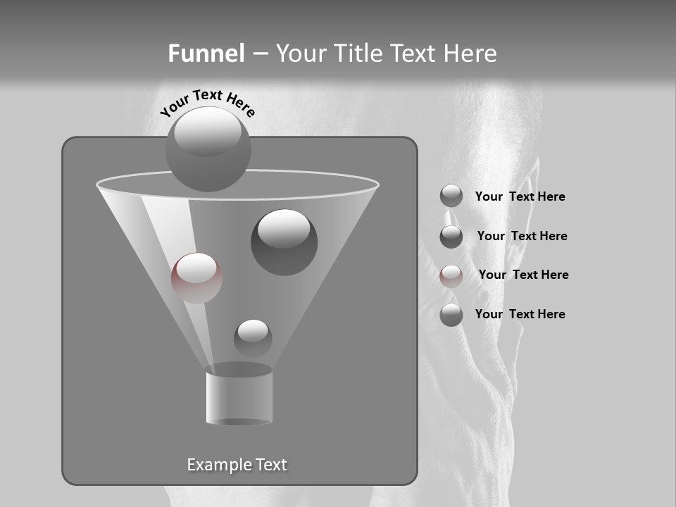 A Man Covering His Face With His Hands PowerPoint Template