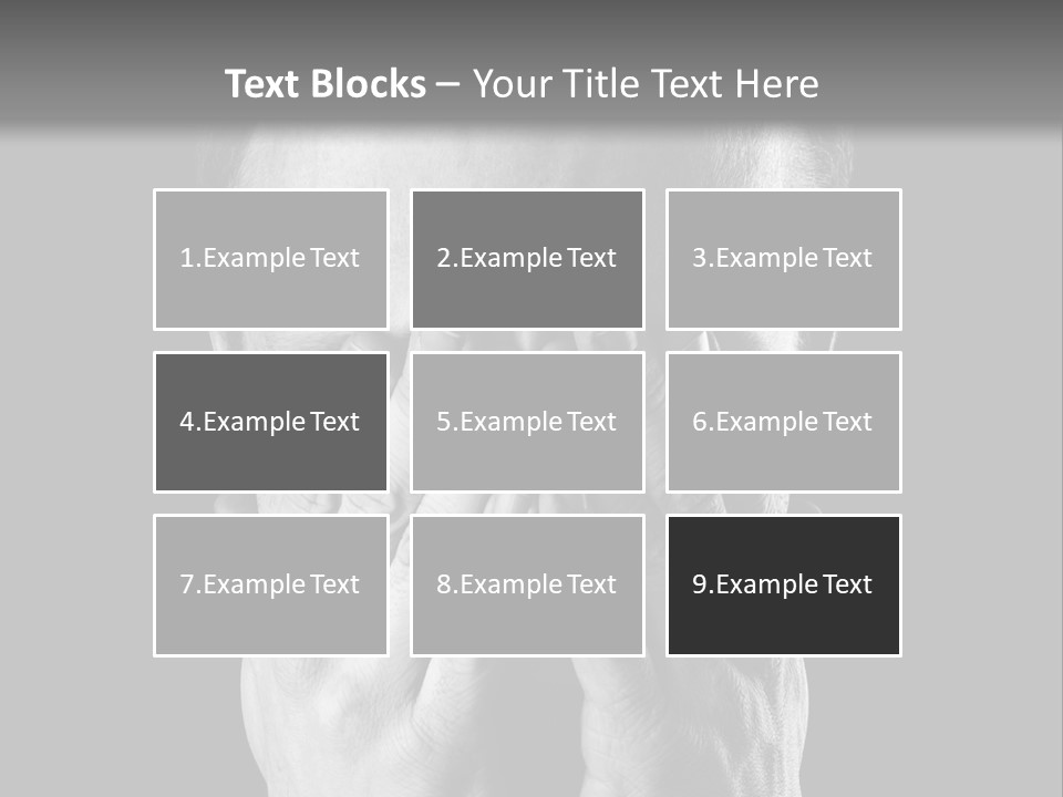 A Man Covering His Face With His Hands PowerPoint Template