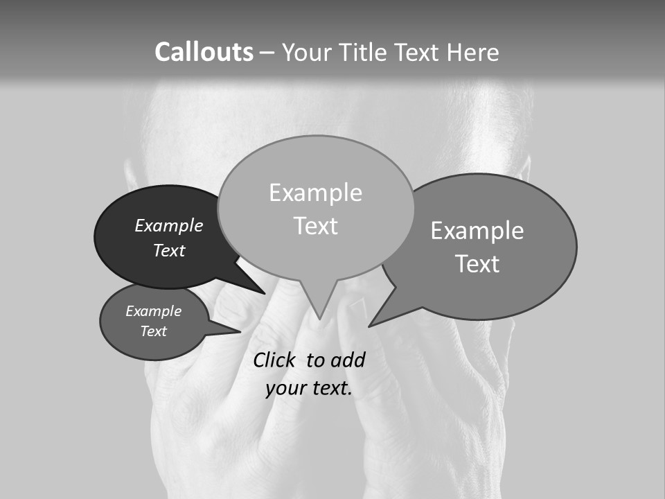 A Man Covering His Face With His Hands PowerPoint Template