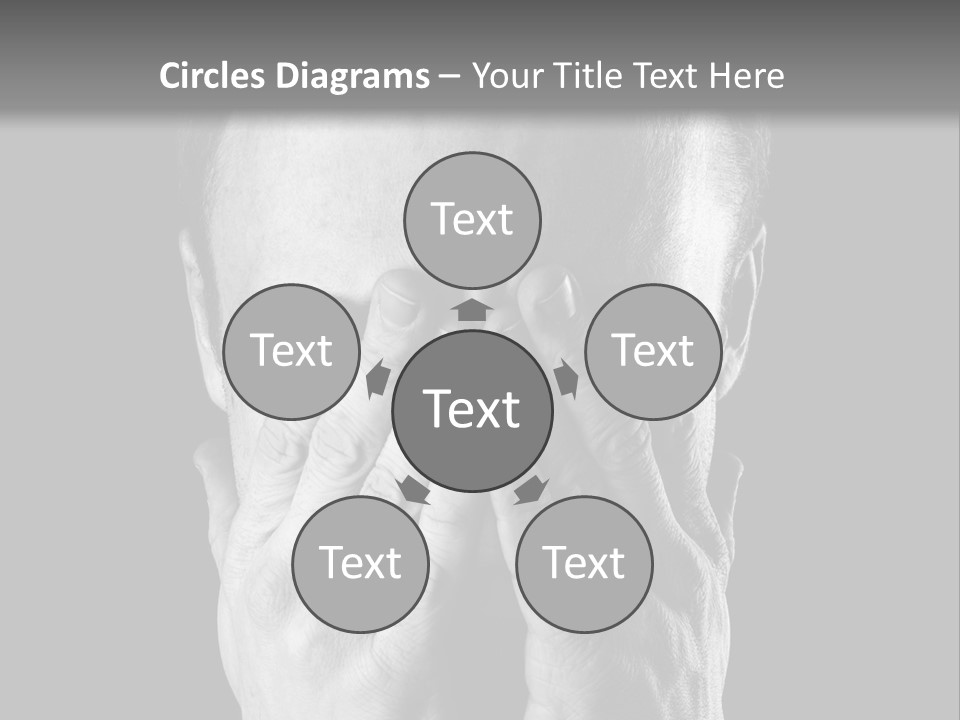 A Man Covering His Face With His Hands PowerPoint Template