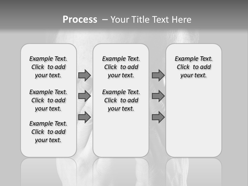 A Man Covering His Face With His Hands PowerPoint Template