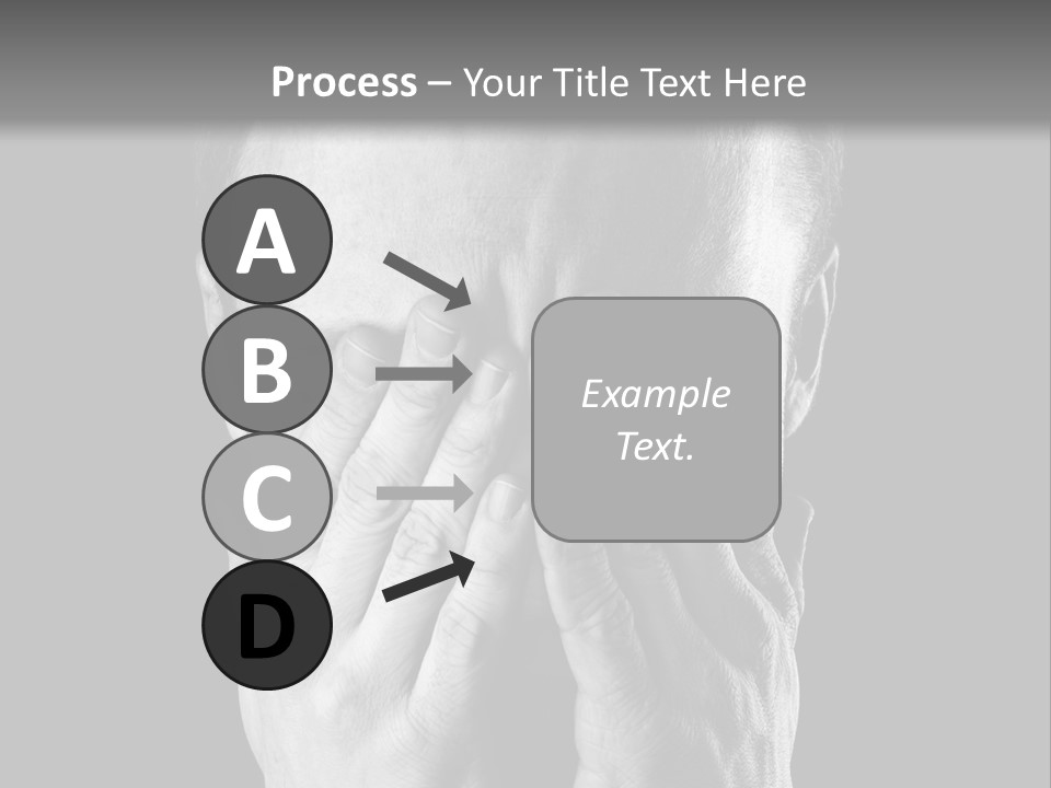 A Man Covering His Face With His Hands PowerPoint Template