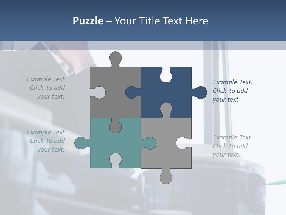 A Man Standing In Front Of A Window In A Building PowerPoint Template