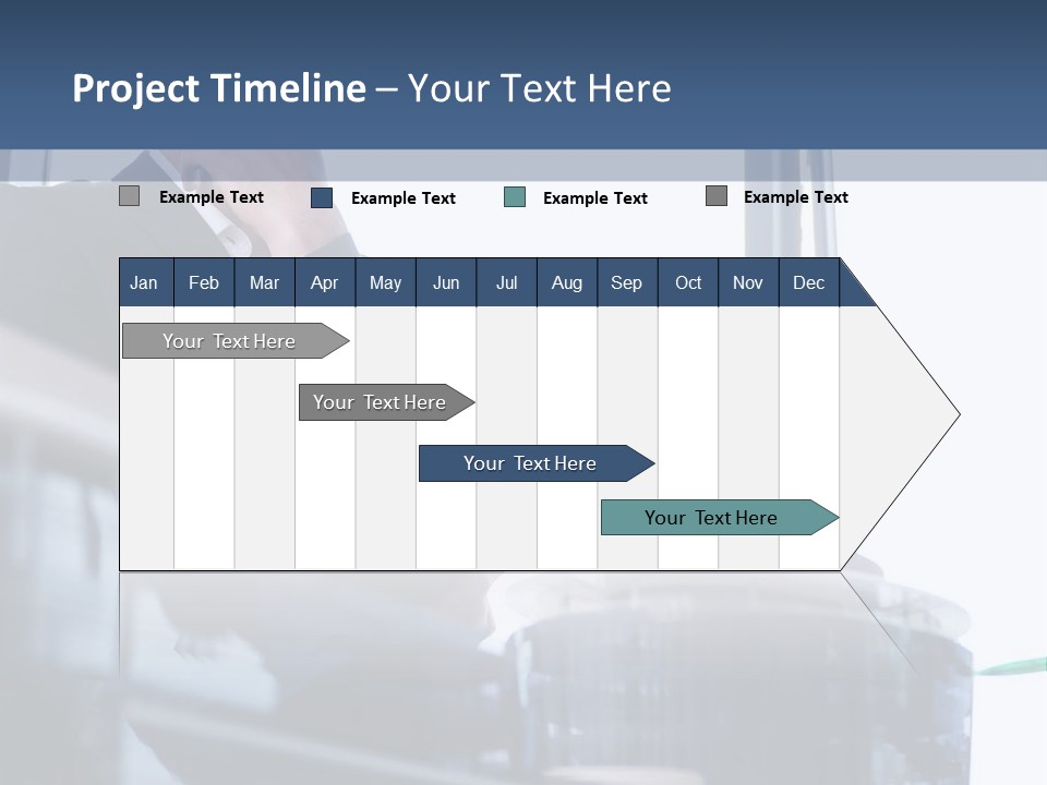 A Man Standing In Front Of A Window In A Building PowerPoint Template