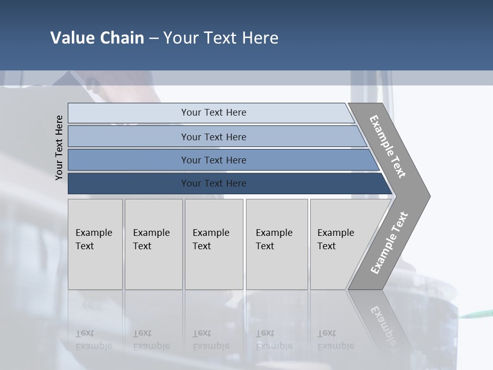 A Man Standing In Front Of A Window In A Building PowerPoint Template