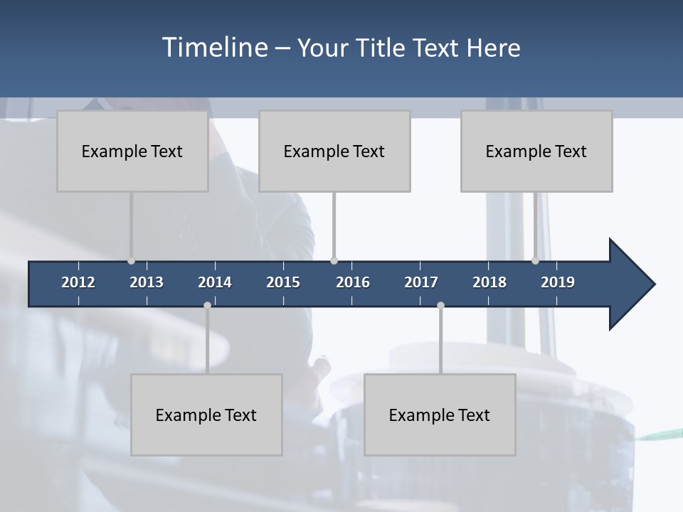A Man Standing In Front Of A Window In A Building PowerPoint Template