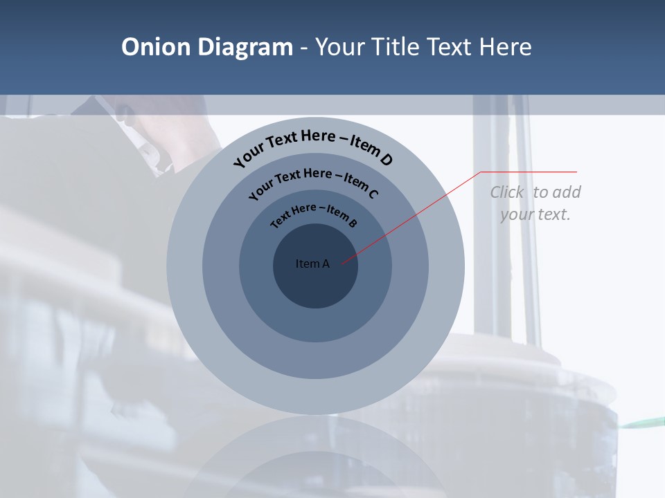 A Man Standing In Front Of A Window In A Building PowerPoint Template