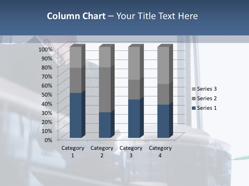 A Man Standing In Front Of A Window In A Building PowerPoint Template