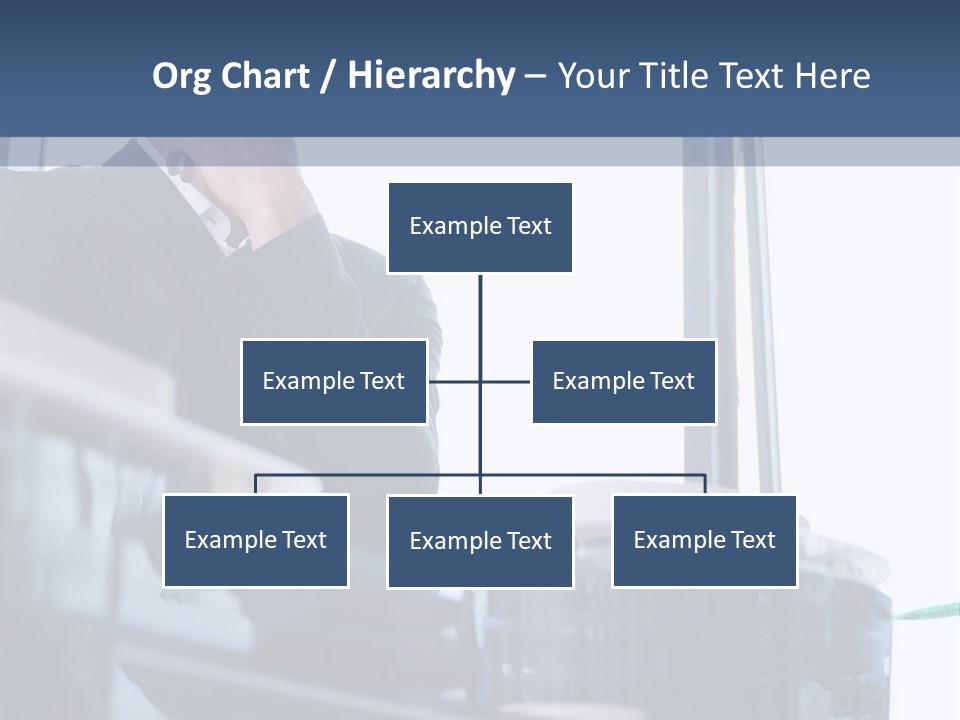 A Man Standing In Front Of A Window In A Building PowerPoint Template