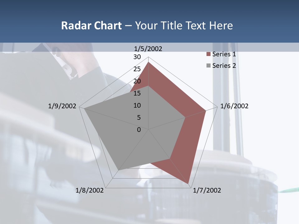 A Man Standing In Front Of A Window In A Building PowerPoint Template