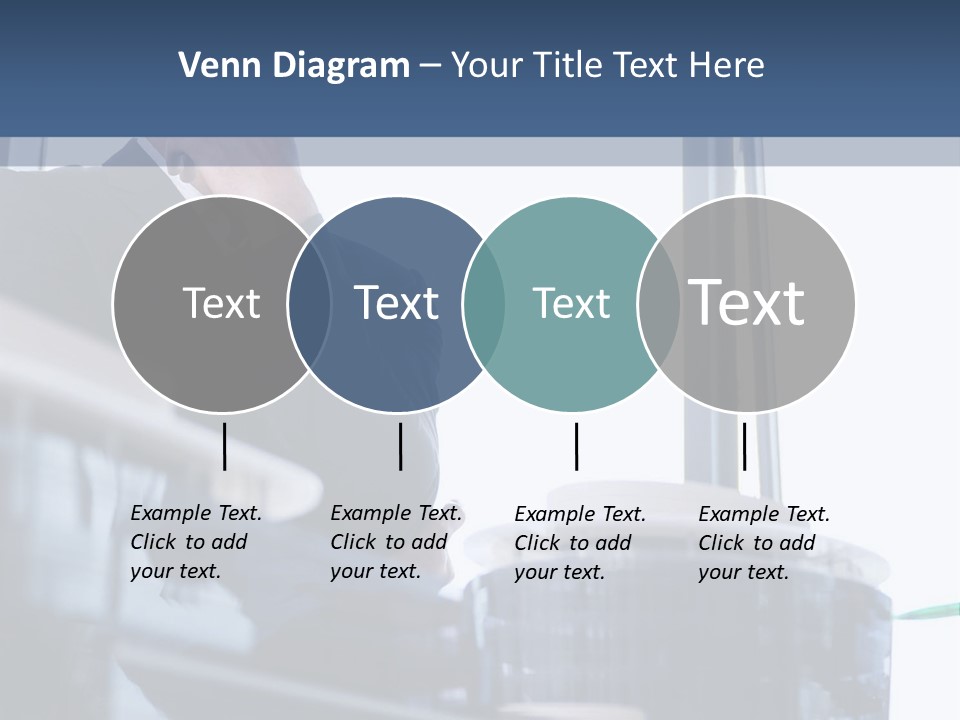 A Man Standing In Front Of A Window In A Building PowerPoint Template