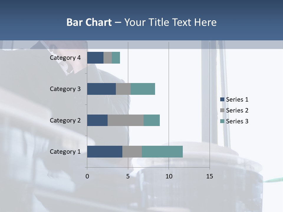 A Man Standing In Front Of A Window In A Building PowerPoint Template