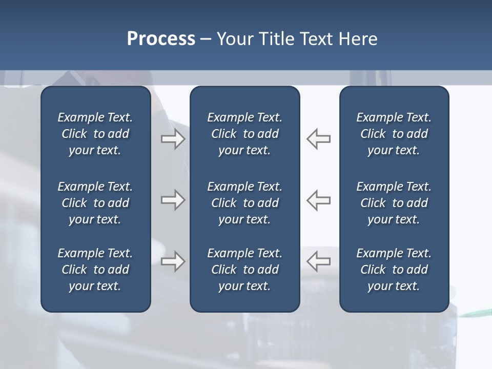 A Man Standing In Front Of A Window In A Building PowerPoint Template